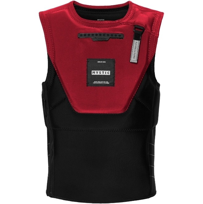 2026 Mystic Mens Solace Front Zip Kite Impact Vest 35005.240235 - Red